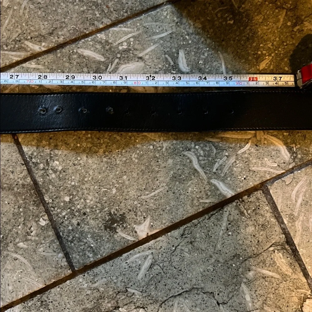 Gucci Marmot Black Leather Belt
